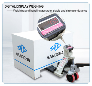 Hangcha 700mm larghezza forcella pompa idraulica transpallet 2500kg manuale <span class=keywords><strong>Pallet</strong></span> <span class=keywords><strong>Jack</strong></span> con bilancia carrelli elevatori elettronici - Product Image 2