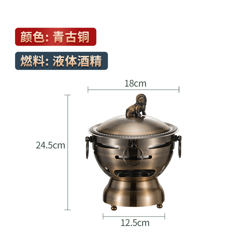 Lion Head Furnace Bronze
