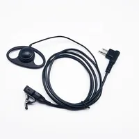 2Pin Advanced D Shape Open-Ear Wired Earhook PTT Headset Earpiece Mic Motorola CP040 Gp88S Gp300 Gp68 Gp2000 Gp88 Gp3188 EP450