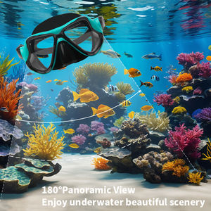 XIALE قناع وجه للغوص والعدسات الزجاجية المريحة مع ميزة غطس مضادة للضباب وتصميم مقاوم للتسرب - Product Image 3