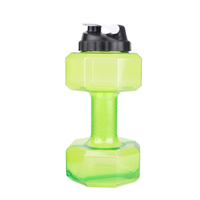Bouteille d'eau de 2,2 L avec poignée, sans BPA, en plastique, bouteille de sport, anti-fuite, gourde d'hydratation, fitness, camping en plein air, légère