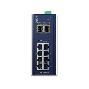 P1anet IGS-10020MT Switch Industrial L2+ de 8 Puertos 10/100/1000T + 2 SFP+ 100/1000X Gestionado en Stock - Product Image 5