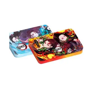 Atacado Japonês Anime Game Cards Espessado Tr 3D Demônio Slayer Anime Cartão Coleção Rare Cards Box Crianças Brinquedos