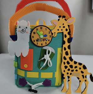 Zaino sensoriale personalizzabile in età prescolare bambino occupato tavola Montessori giocattoli educativi simpatico tema animale ADHA attività bambino - Product Image 3