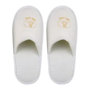 New listing new design Custom logo cotton eva non-slip Sole hotel Children's slippers