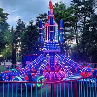 Attraction Avion à Commande Manuelle pour Enfants, 16 Places, pour Centres Commerciaux