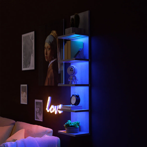 Libreria Moderna in Legno Massello, Salvaspazio, Ecologica e Resistente per Camera da Letto, Soggiorno e Ufficio, Facile da Montare - Product Image 3