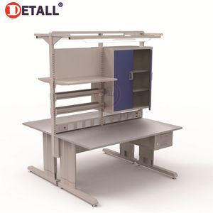 Ligne de tour de détail Esd Table de travail <span class=keywords><strong>Garage</strong></span> Table de travail en métal établi poste de travail de réparation de téléphones portables - Product Image 5