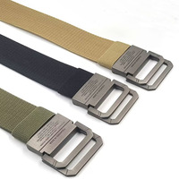 Ceinture tactique durable de 3,8 cm * 120 cm, ceinture de travail en nylon résistant à l'usure, ceinture tactique avec boucle à dégagement rapide, robuste
