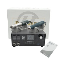 Micromoteur sans balais 60000 tr/min à commutation automatique IA, double pièce à main, outils de bijouterie, machine de gravure de bijoux et de fabrication d'acier