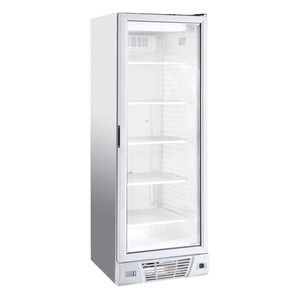 Klimasan 374 L - Vitrina Exhibidora Vertical Comercial con Puerta de Vidrio para Helados y Alimentos Congelados, Congelador, Refrigerador, CE - Product Image 1