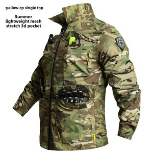 Completo da Lavoro Estivo in Poliestere Traspirante ad Asciugatura Rapida, Resistente agli Strappi e all'Abrasione, Mimetico per <span class=keywords><strong>Uomo</strong></span>, per Esterni, Fabbriche e Officine - Product Image 5