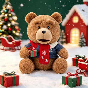 <span class=keywords><strong>Oso</strong></span> de Peluche Navideño <span class=keywords><strong>TED</strong></span> con Licencia Oficial, Algodón PP y Poliéster para Aliviar el Estrés, <span class=keywords><strong>Muñeco</strong></span> Unisex de 2 Pulgadas, Regalo Navideño - Product Image 3