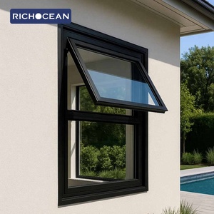 Ventana Abatible <span class=keywords><strong>de</strong></span> Aluminio RICHOCEAN <span class=keywords><strong>de</strong></span> Bajo Precio con Vidrio Low-E y Persianas Integradas, Ventanas Abatibles con Panel Fijo - Product Image 4