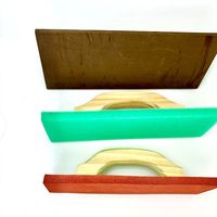 Outils de plâtrage verts 4x12 pouces avec manche en bois/plastique, flotteur à plâtre, truelle à ciment