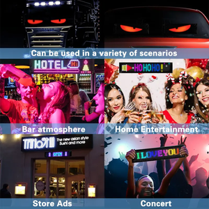 Panel Flexible RGB con Pantalla de Pixel Art Programable, Camión Ligero, Ojos del Diablo, Matriz de Panel de Pixel con <span class=keywords><strong>Control</strong></span> Remoto por Aplicación - Product Image 2