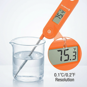 Thermomètre alimentaire numérique étanche IP68, lecture instantanée en 0,5s, pour la viande, la cuisine, le barbecue, la friteuse, pliable - Product Image 1