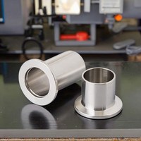 Mandrin de micro-usinage à basse pression KF40 en acier inoxydable 304 usiné CNC, à connexion à tête large ou petite, pour le soudage