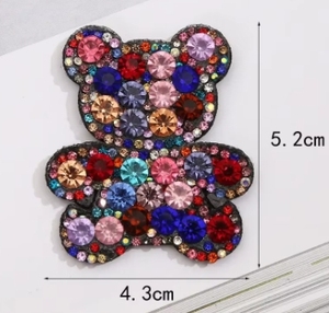 Gấu Rhinestone Các Bản Vá Lỗi Appliques Trang Trí Sắt Trên Các Bản Vá Lỗi Giáng Sinh Sửa Chữa Quần Áo Trang Trí Các Bản Vá Lỗi Cho Tự Làm Phụ Kiện - Product Image 3