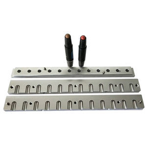 カスタムシルバーミラーポリッシュ加工アルマイト処理リップバーム＆リップスティック充填型 12個取り DIYリップスティック製造用型 - Product Image 1