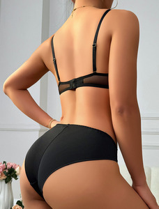 High Quality <b>Sexy</b> Hot Lace Lingerie <b>Set</b> Young Girls Gathering Underwear Bra Briefs Woman Fashion Bra <b>Set</b> - Product Image 4