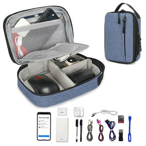 Organizador de Cables Electrónicos Portátil, Estuche Protector de Cables de Datos Móviles Impermeable, Organizador de Almacenamiento de Accesorios Esenciales para Cables para <span class=keywords><strong>Viajes</strong></span> - Product Image 2