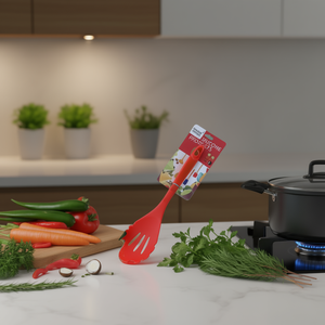 Silicone Slotted Spoon Red 20903 Kitchen Utensil - Product Image 2