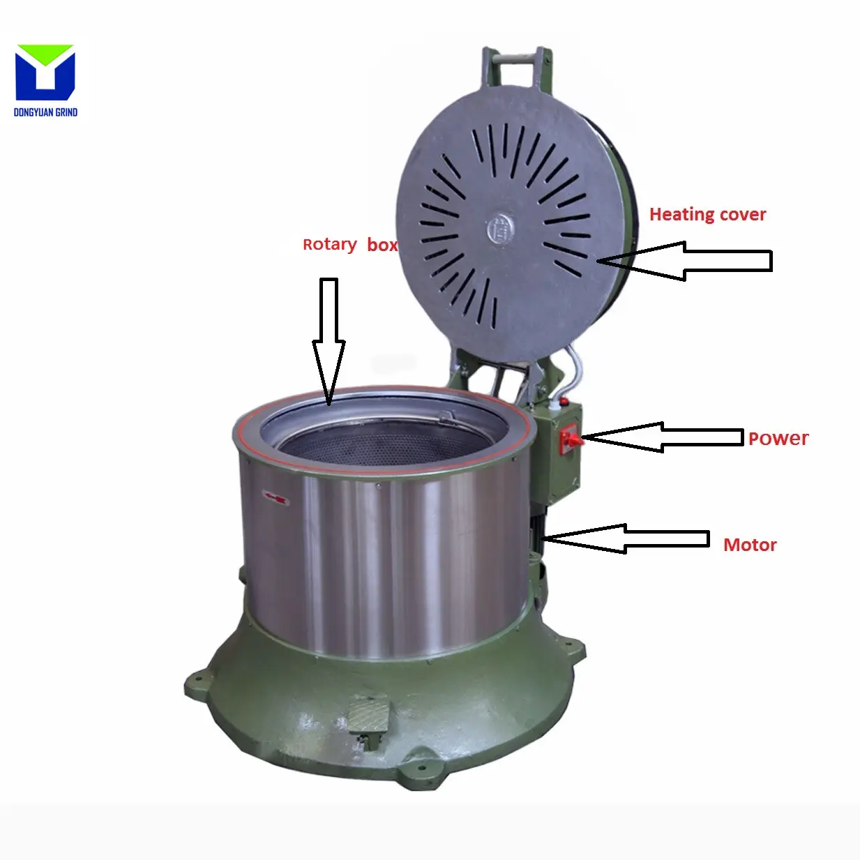 Hardware in acciaio inox di asciugatura macchina centrifuga disidratazione asciugatrice macchina di riscaldamento ad aria calda 35L/70L