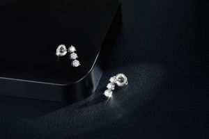 Pendientes de Plata de Ley con Piedras Preciosas Sueltas, Diseño Redondo, de Moda, para Boutique de Joyería - Product Image 3