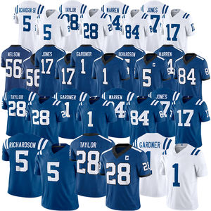 Nouveau maillot d'Indianapolis 2026 # Maillot de football américain brodé 84 Tyler Warren Jonathan Taylor Sauce Gardner Anthony Richardson - Product Image 1
