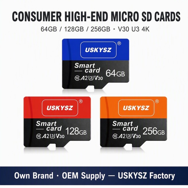 Micro Memory Card 64GB 128GB 256GB High Speed for Action Camera Plug and Play