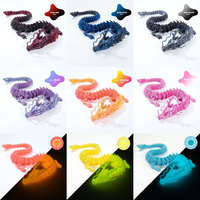Jouet anti-stress dragon articulé imprimé en 3D, grande figurine flexible en plastique, décoration de bureau fantastique, cadeau anti-stress