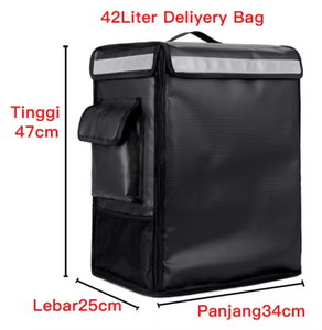 Sac d'emballage chaud étanche de grande capacité avec logo personnalisé Boîte d'isolation pour moto Sac de pique-nique glacière pour <span class=keywords><strong>livraison</strong></span> de <span class=keywords><strong>fast</strong></span>-<span class=keywords><strong>food</strong></span> et pizza - Product Image 2