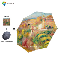 Parapluie pliable à ouverture automatique de 21 pouces 8K, protection contre les UV coupe-vent, ouverture automatique entièrement automatique, 3 parapluie pliant pour les voyages en plein air