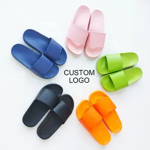 Mannen Slides Custom Pvc Sliders Sandalen Slippers Indoor Groothandel Custom Slippers Flippers Met Logo