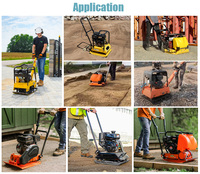 FPC220 marche derrière le compacteur à plaques vibrantes réversible utilisé pour la construction de routes