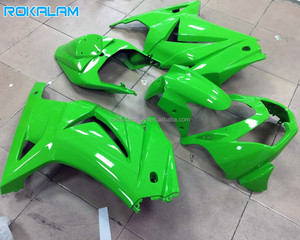 Kit de Carrocería Verde Brillante para <span class=keywords><strong>Kawasaki</strong></span> <span class=keywords><strong>Ninja</strong></span> ZX <span class=keywords><strong>250R</strong></span> 2008 2009 2010 2011 2012, Carenados ZX250 EX250, Reemplazo de <span class=keywords><strong>Carenado</strong></span> para Motocicleta - Product Image 1