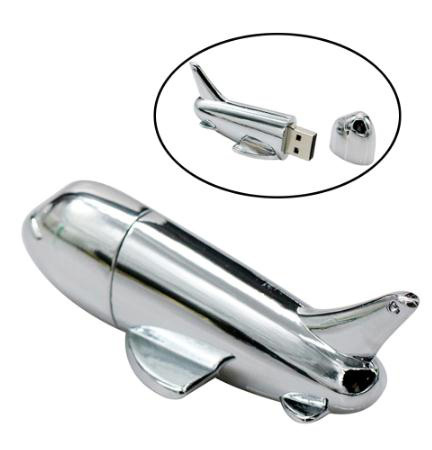 USB Flash Drive 2.0 & 3.0 Memory Stick up to 64GB Metal Aircraft Pen Drive with Unique Design Custom Logo Stock USB Flash Drive