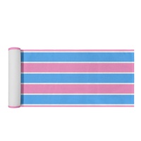 Chemin de table personnalisé avec motif arc-en-ciel gay (design Captain John), idéal pour les banquets et les fêtes à thème spéciales