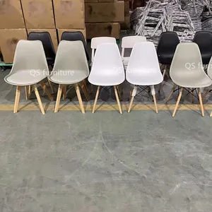 उच्च गुणवत्ता वाले कारखाने पीपी प्लास्टिक कुर्सी कैफे 6 कुर्सियों डाइनिंग टेबल के साथ