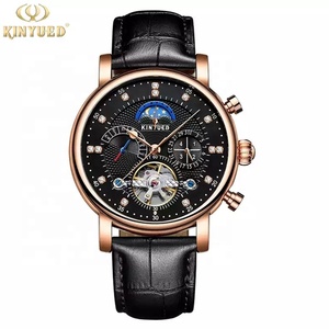 Reloj de Pulsera KINYUED de Lujo para Hombre, Automático, Mecánico, con Fase Lunar, Multifunción, Calendario Semanal - Product Image 5