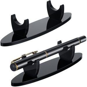 2 Pcs Acrylic Fountain Pen Display Stand Ink Pen Holder Pencil Display for Desk