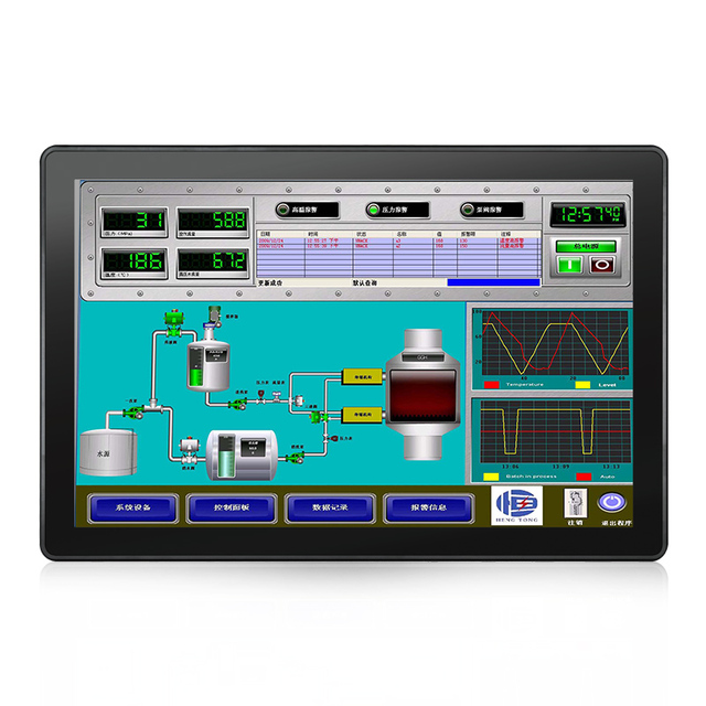 10.1 Inch 7mm Bezel Heavy Industrial Touch Screen Monitor Waterproof IP65 & Corrosion-Resistant Full HD LCD IPS Display