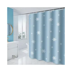 Designer ocidental bonito cortina de chuveiro geométrica para o banheiro na moda minimalista personalizado cortina de chuveiro