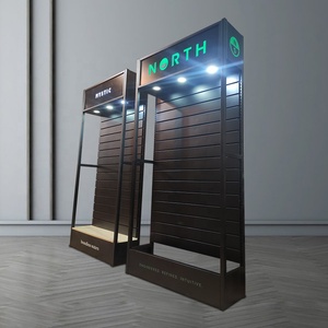Gabinete de tablero Mingtang, estante de accesorios para teléfono móvil, accesorios móviles, soporte de exhibición, estantes de exhibición Slatwall con iluminación Led - Product Image 1