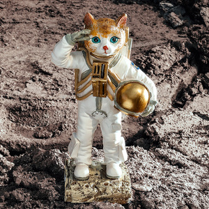 Astronaut Space Dog Resin Ornament Sculpture Home Decor Gift Artistic Craft - Product Image 4