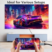 Câble USB-C vers HDMI Ultra Haute Vitesse de Haute Qualité 1M 2M 3M 4K 60Hz 1080P, Mâle Type-C vers Mâle HDMI