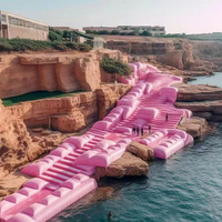 Échelle gonflable géante pour l'extérieur Glissière d'escalier Glissière Publicité Gonflables pour la décoration