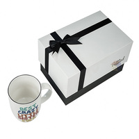 Tasses à café et soucoupe en céramique de luxe blanches avec logo personnalisable de qualité supérieure coffret cadeau tasse avec mousse