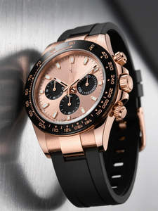 2025 Hot-Selling High-End <b>Mechanical</b> <b>Watch</b> Rose Gold Chronograph Sports Men's <b>Watch</b> - Product Image 4